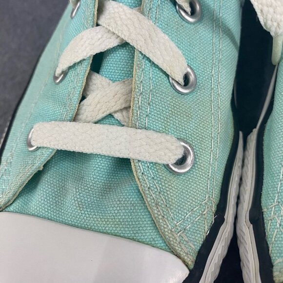 Converse Light Turquoise Low Top Sneakers Youth Size 3 - Picture 5 of 14